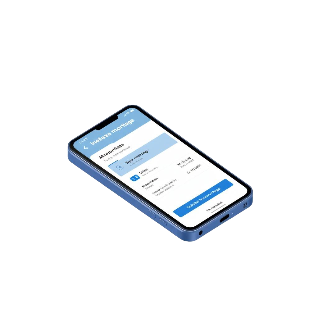 Mortgage app interface